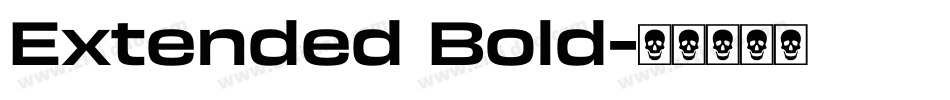 Extended Bold字体转换